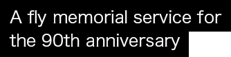 A fly memorial service for the 90th anniversary
